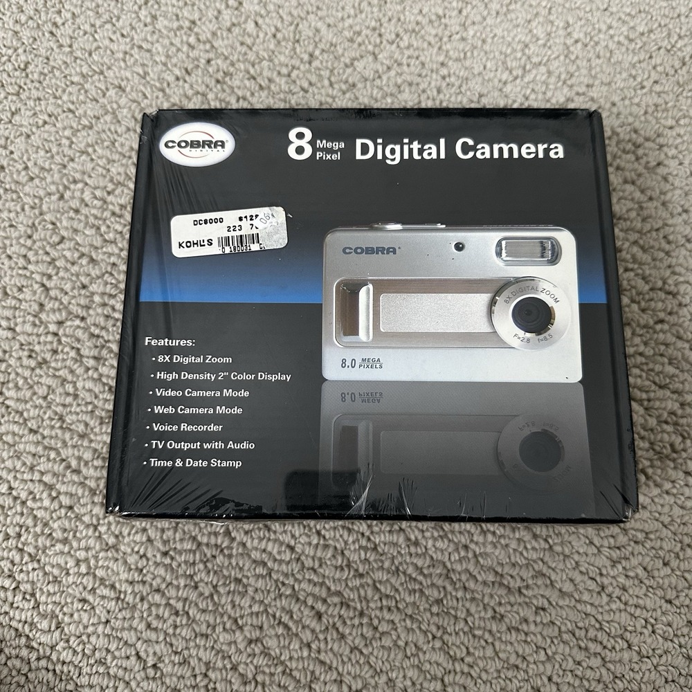 Cobra 8 Mega Pixel Digital Camera DC-8000‎ New Sealed In Box